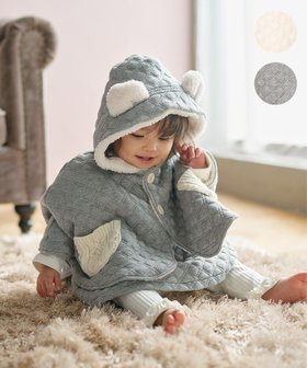 【組曲 / KIDS/KUMIKYOKU】の【90㎝】くま耳 キルトマント 人気、トレンドファッション・服の通販 founy(ファニー) ファッション Fashion キッズファッション KIDS Children’s Clothing アウター Coat Outerwear /Kids キルト Quilt ジャケット Jacket ポンチョ Poncho リバーシブル Reversible エレガント 上品 Elegant A/W・秋冬 Aw・Autumn/Winter・Fw・Fall-Winter |ID:prp329100004590631