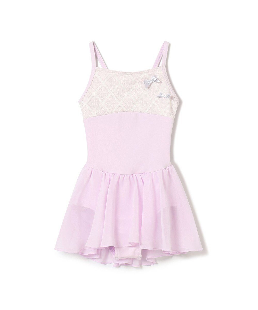 【チャコット/Chacott / KIDS】のスカート付レオタード インテリア・キッズ・メンズ・レディースファッション・服の通販 founy(ファニー) 　ファッション　Fashion　キッズファッション　KIDS Children’s Clothing　シフォン　Chiffon　チェック　Check　モチーフ　Motif　リボン　Ribbon　レース　Race　アイリス|ID: prp329100004590637 ipo3291000000032574155