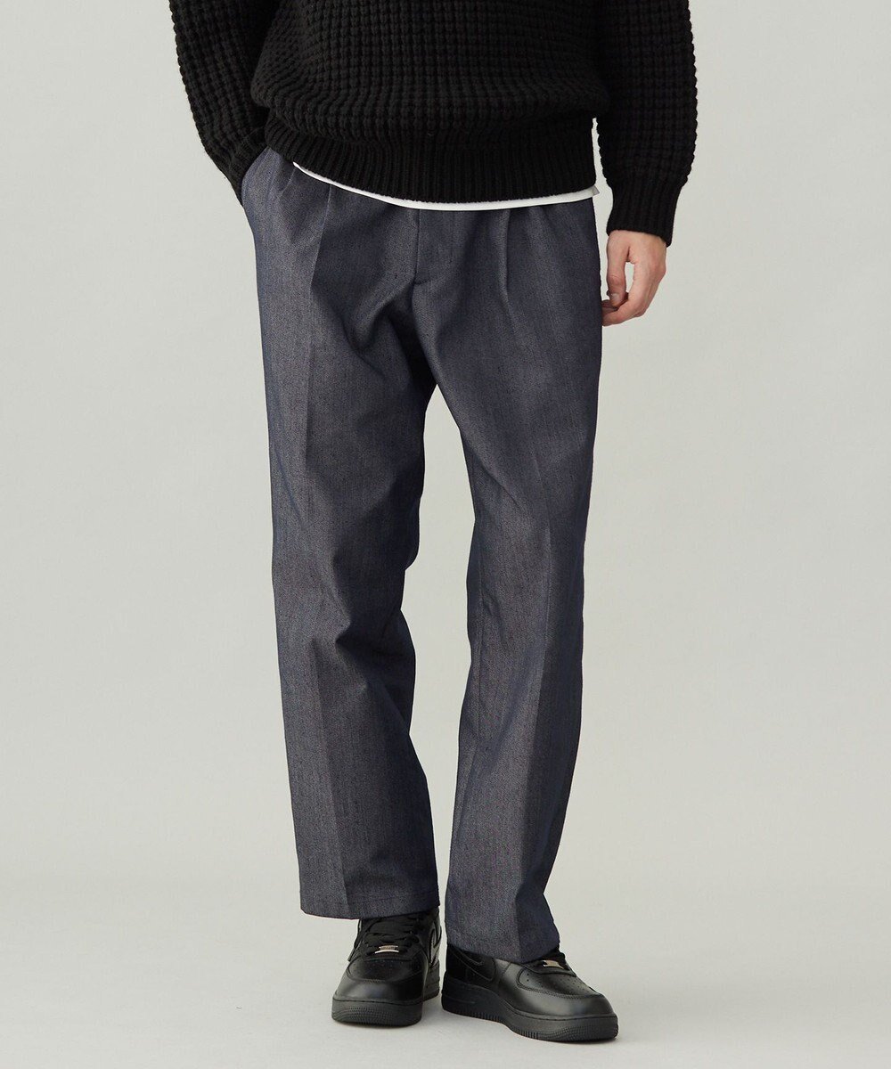 【アンフィーロ/UNFILO / MEN】の【新色追加】FINE MOVE デニム タックパンツ 24年商品 インテリア・キッズ・メンズ・レディースファッション・服の通販 founy(ファニー) 　ファッション　Fashion　メンズファッション　Fashion for Men　ボトムス　Bottoms　デニムパンツ・ジーンズ　Denim Pants　ストレッチ　Stretch, Stretchy Fabric　スラックス　Slacks, Dress Pants　デニム　Denim, Jeans Material　フロント　Front, Front Design　ループ　Loop, Loop Knit　A/W・秋冬　Autumn/Winter　S/S・春夏　SS, Spring/Summer, Warm Season　夏　Summer　エレガント 上品　Elegant　ネイビー|ID: prp329100004590654 ipo3291000000036278882