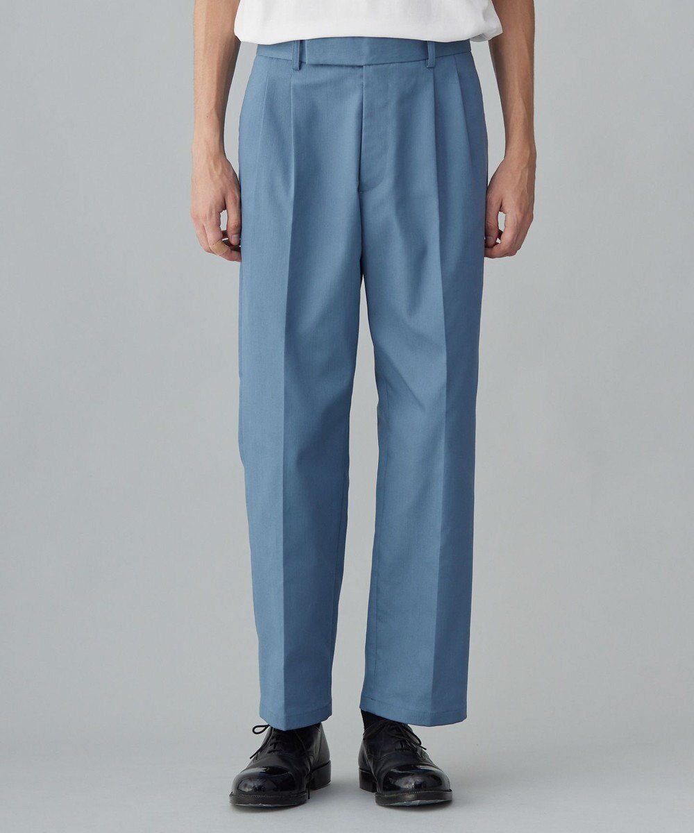 【アンフィーロ/UNFILO / MEN】の【新色追加】FINE MOVE デニム タックパンツ 24年商品 インテリア・キッズ・メンズ・レディースファッション・服の通販 founy(ファニー) 　ファッション　Fashion　メンズファッション　Fashion for Men　ボトムス　Bottoms　デニムパンツ・ジーンズ　Denim Pants　ストレッチ　Stretch, Stretchy Fabric　スラックス　Slacks, Dress Pants　デニム　Denim, Jeans Material　フロント　Front, Front Design　ループ　Loop, Loop Knit　A/W・秋冬　Autumn/Winter　S/S・春夏　SS, Spring/Summer, Warm Season　夏　Summer　エレガント 上品　Elegant　スモーキー ブルー|ID: prp329100004590654 ipo3291000000036278884