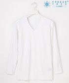 【23区 ゴルフ/23区GOLF / MEN】の【MEN】氷撃シリーズ【冷感/吸水速乾/UVケア】Vネック インナー ホワイト系|ID: prp329100004590683 ipo3291000000032574994