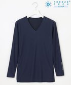 【23区 ゴルフ/23区GOLF / MEN】の【MEN】氷撃シリーズ【冷感/吸水速乾/UVケア】Vネック インナー ネイビー系|ID: prp329100004590683 ipo3291000000032574995