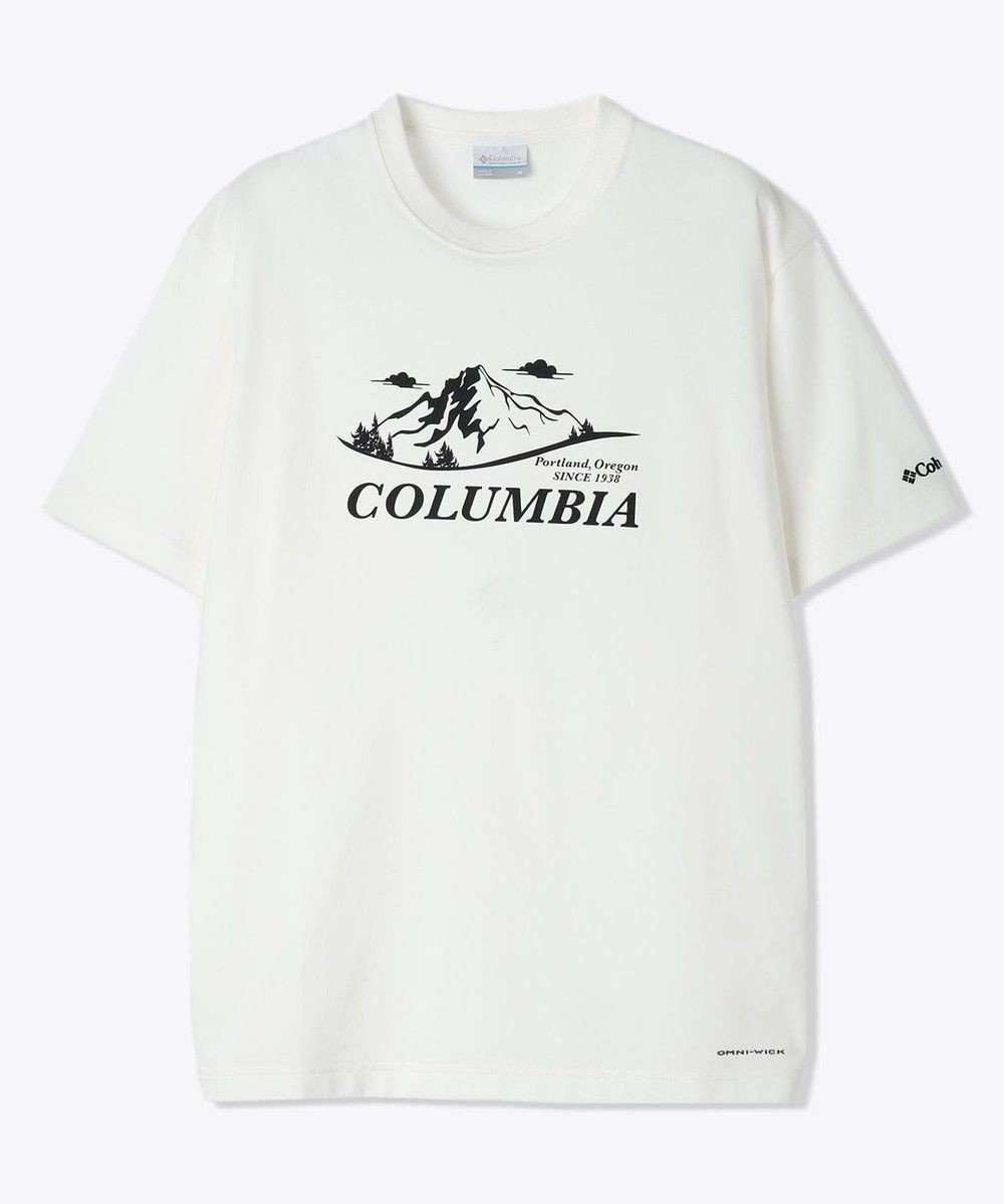 【コロンビア/Columbia / MEN】のColumbia/ ヤハラフォレストグラフィックショートスリーブTシャツ /コロンビア インテリア・キッズ・メンズ・レディースファッション・服の通販 founy(ファニー) 　ファッション　Fashion　メンズファッション　Fashion for Men　トップス・カットソー　Cut & Sew Tops　メンズシャツ　Shirts　アウトドア　Outdoor Clothing　インナー　Innerwear　カットソー　Cut and Sewn Top　グラフィック　Graphic, Graphic Design　トレンド　Trend, Trending Now　定番　Standard, Basic Item　パターン　Pattern, Design Print　フィット　Fit, Slim Fit　半袖　Short Sleeve, Half Sleeve　レギュラー　Regular, Standard Fit　A/W・秋冬　Autumn/Winter　S/S・春夏　SS, Spring/Summer, Warm Season　再入荷　Restock / Back in Stock　おすすめ　Recommended / Our Picks　夏　Summer　Sea Salt、 Front Print|ID: prp329100004590686 ipo3291000000033076562
