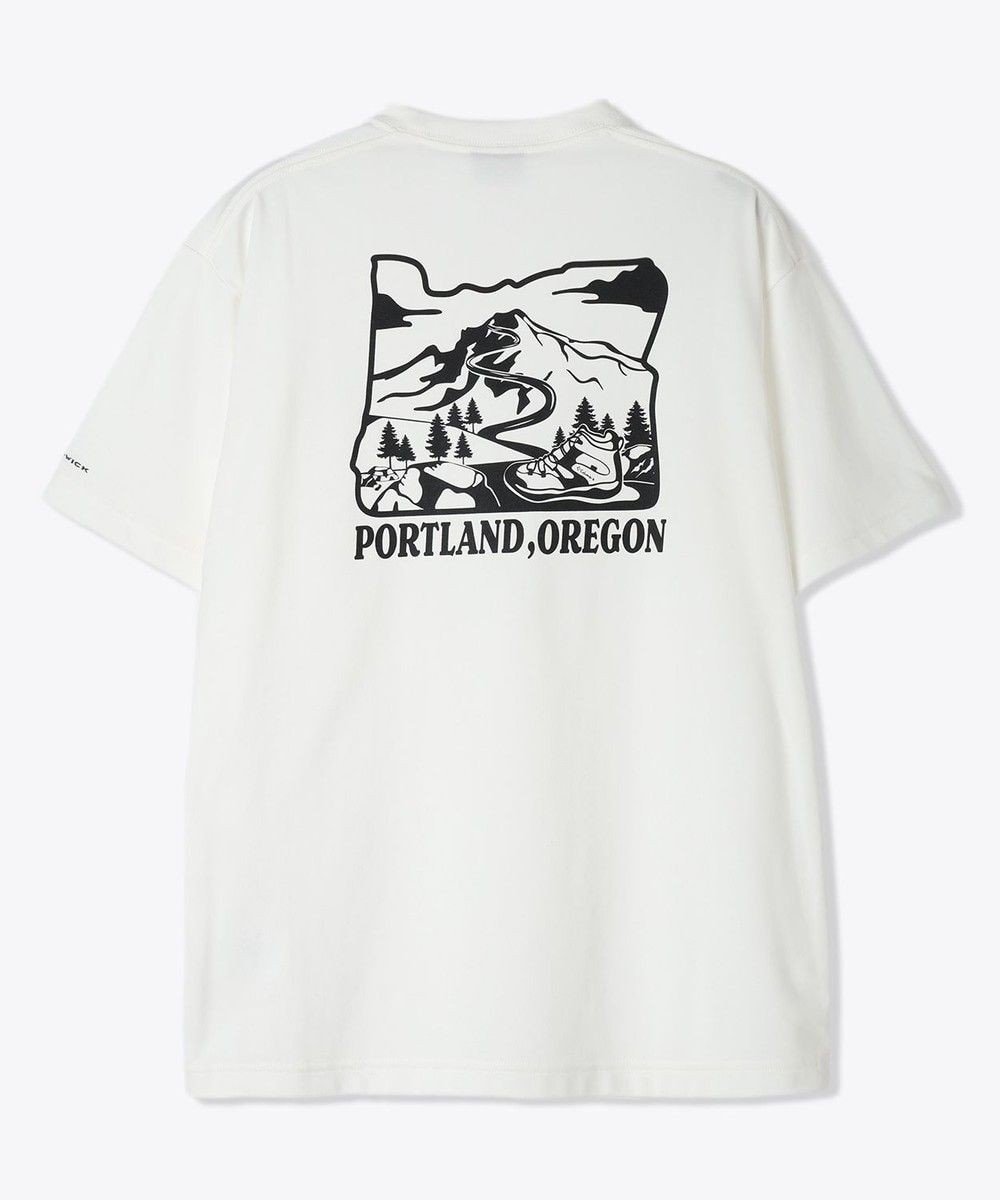 【コロンビア/Columbia / MEN】のColumbia/ ヤハラフォレストグラフィックショートスリーブTシャツ /コロンビア インテリア・キッズ・メンズ・レディースファッション・服の通販 founy(ファニー) 　ファッション　Fashion　メンズファッション　Fashion for Men　トップス・カットソー　Cut & Sew Tops　メンズシャツ　Shirts　アウトドア　Outdoor Clothing　インナー　Innerwear　カットソー　Cut and Sewn Top　グラフィック　Graphic, Graphic Design　トレンド　Trend, Trending Now　定番　Standard, Basic Item　パターン　Pattern, Design Print　フィット　Fit, Slim Fit　半袖　Short Sleeve, Half Sleeve　レギュラー　Regular, Standard Fit　A/W・秋冬　Autumn/Winter　S/S・春夏　SS, Spring/Summer, Warm Season　再入荷　Restock / Back in Stock　おすすめ　Recommended / Our Picks　夏　Summer　Sea Salt、 Back Print|ID: prp329100004590686 ipo3291000000033076563
