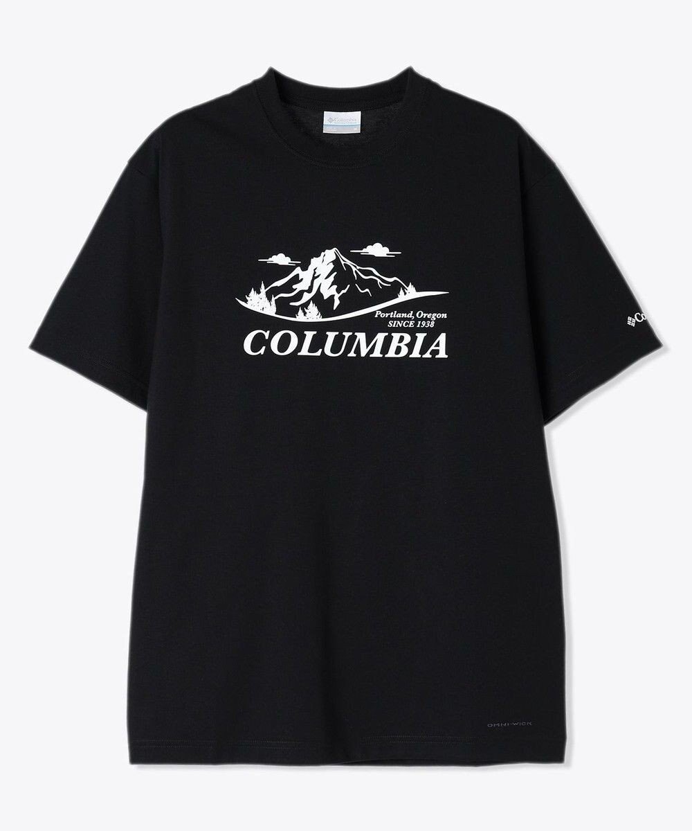 【コロンビア/Columbia / MEN】のColumbia/ ヤハラフォレストグラフィックショートスリーブTシャツ /コロンビア インテリア・キッズ・メンズ・レディースファッション・服の通販 founy(ファニー) 　ファッション　Fashion　メンズファッション　Fashion for Men　トップス・カットソー　Cut & Sew Tops　メンズシャツ　Shirts　アウトドア　Outdoor Clothing　インナー　Innerwear　カットソー　Cut and Sewn Top　グラフィック　Graphic, Graphic Design　トレンド　Trend, Trending Now　定番　Standard, Basic Item　パターン　Pattern, Design Print　フィット　Fit, Slim Fit　半袖　Short Sleeve, Half Sleeve　レギュラー　Regular, Standard Fit　A/W・秋冬　Autumn/Winter　S/S・春夏　SS, Spring/Summer, Warm Season　再入荷　Restock / Back in Stock　おすすめ　Recommended / Our Picks　夏　Summer　Black Front Print|ID: prp329100004590686 ipo3291000000033076566