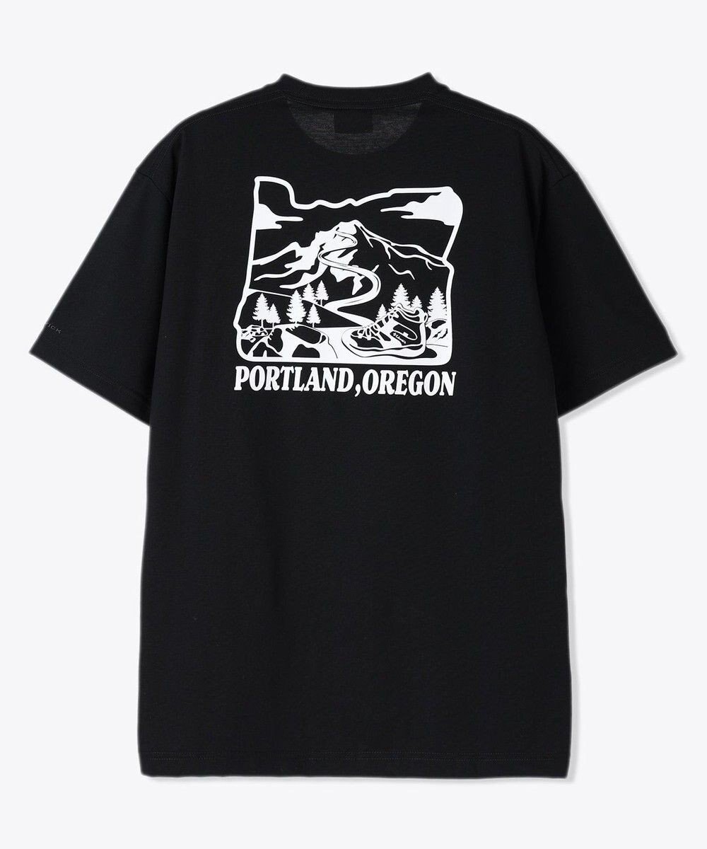 【コロンビア/Columbia / MEN】のColumbia/ ヤハラフォレストグラフィックショートスリーブTシャツ /コロンビア インテリア・キッズ・メンズ・レディースファッション・服の通販 founy(ファニー) 　ファッション　Fashion　メンズファッション　Fashion for Men　トップス・カットソー　Cut & Sew Tops　メンズシャツ　Shirts　アウトドア　Outdoor Clothing　インナー　Innerwear　カットソー　Cut and Sewn Top　グラフィック　Graphic, Graphic Design　トレンド　Trend, Trending Now　定番　Standard, Basic Item　パターン　Pattern, Design Print　フィット　Fit, Slim Fit　半袖　Short Sleeve, Half Sleeve　レギュラー　Regular, Standard Fit　A/W・秋冬　Autumn/Winter　S/S・春夏　SS, Spring/Summer, Warm Season　再入荷　Restock / Back in Stock　おすすめ　Recommended / Our Picks　夏　Summer　Black、 Back Print|ID: prp329100004590686 ipo3291000000033076567