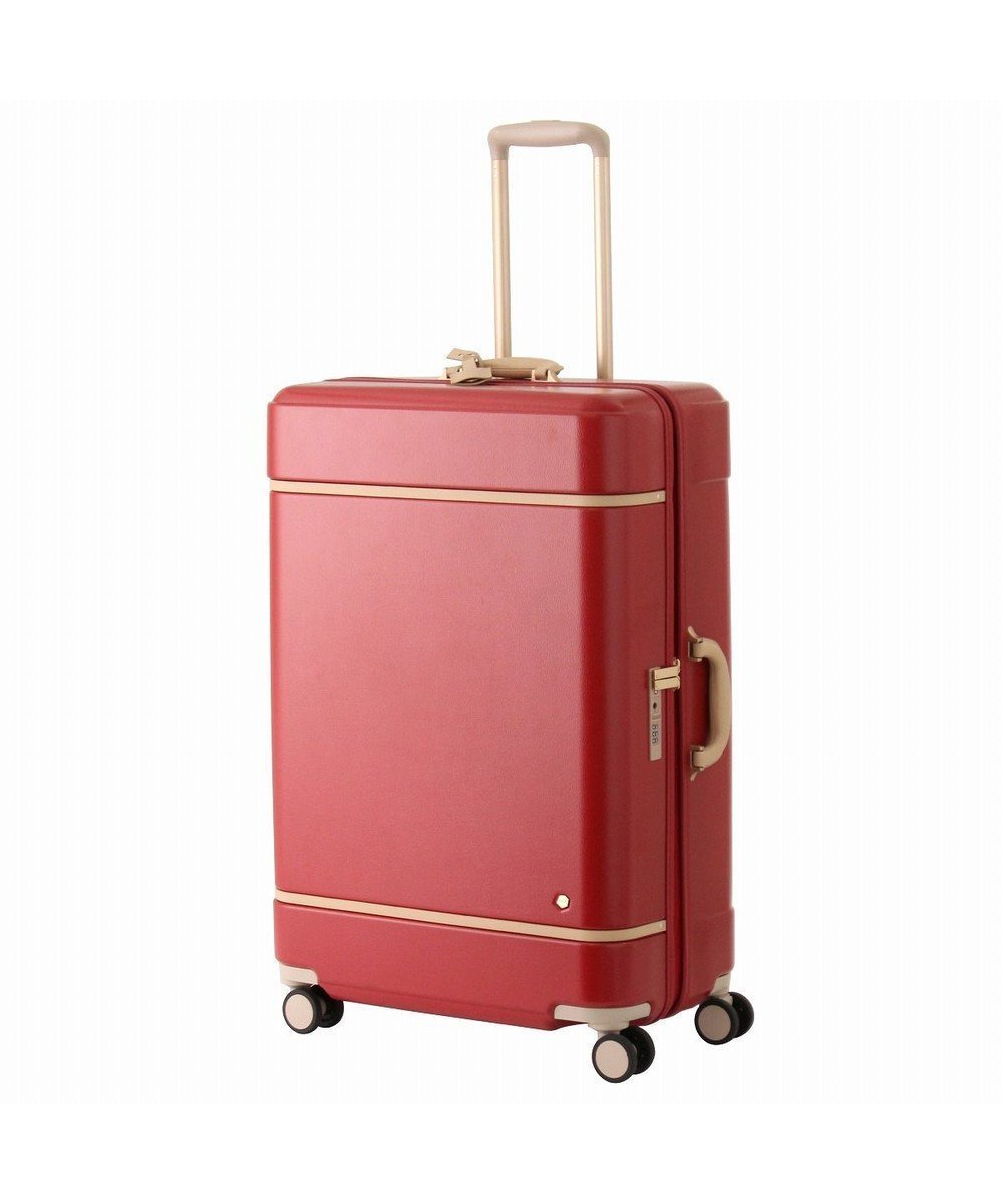 【エースバッグズアンドラゲッジ/ACE BAGS & LUGGAGE】のHaNT ノートル 06883 スーツケース 75リットル ハント インテリア・キッズ・メンズ・レディースファッション・服の通販 founy(ファニー) 　ファッション　Fashion　レディースファッション　Ladies' Fashion Online　スーツ　Suits　クラシック　Classic　プリント　Print　ポケット　Pocket　メタル　Metal　旅行　Travel　スーツケース キャリーケース　Suitcase　プラントレッド|ID: prp329100004590696 ipo3291000000032575333
