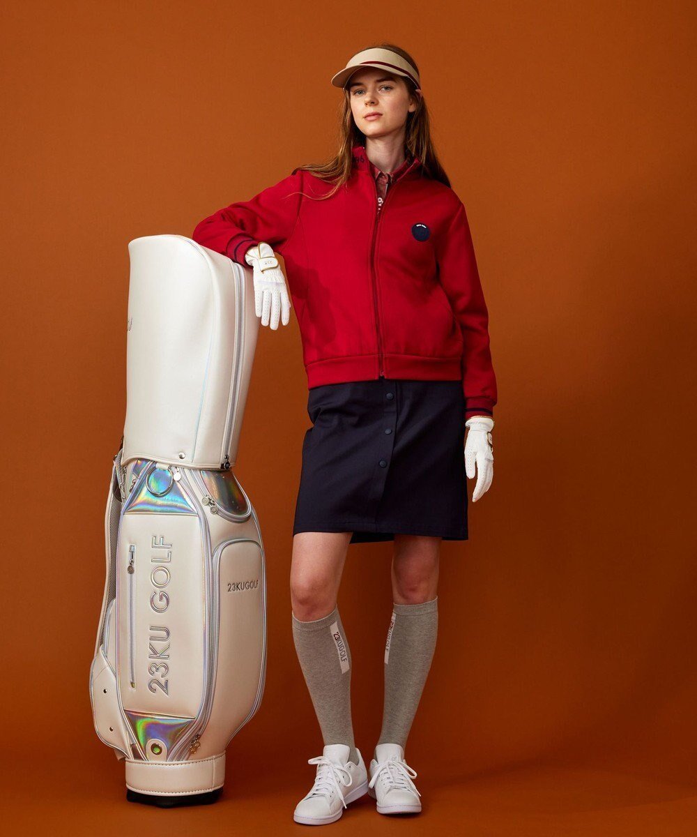 【23区 ゴルフ/NIJYUSANKU GOLF】の主役級の華やかさ【UNISEX】ホログラム キャディバッグ 見た目・収納力・機能性抜群 ラウンドに最適! インテリア・キッズ・メンズ・レディースファッション・服の通販 founy(ファニー) 　ファッション　Fashion　レディースファッション　Ladies' Fashion Online　スポーツウェア　Sportswear　スポーツ バッグ/ポーチ　Sports Bag/Pouch　スポーツグッズ　Sporting Goods　ゴルフ　Golf　ユニセックス　Unisex　スポーツ　Sports　パール　Pearl　プレート　Plate　ラウンド　Round　ラグジュアリー　Luxury　ホワイト系|ID: prp329100004590698 ipo3291000000032575348