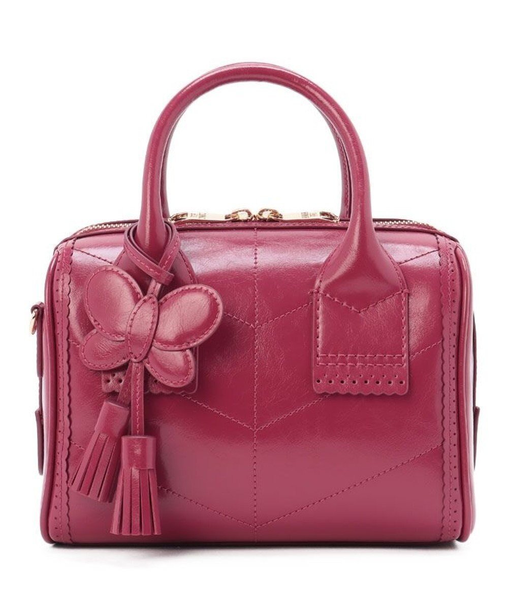 【アナスイ/ANNA SUI】のポワロ 2wayハンドバッグ インテリア・キッズ・メンズ・レディースファッション・服の通販 founy(ファニー) 　ファッション　Fashion　レディースファッション　Fashion for Women　バッグ　Bags　おすすめ　Recommended / Our Picks　ショルダー　Shoulder, Shoulder Strap　バタフライ　Butterfly, Butterfly Motif　ボストンバッグ　Boston Bag, Retro Bag　ロング　Long, Long-Length　再入荷　Restock / Back in Stock　財布　Wallet, Purse　ワイン|ID: prp329100004590699 ipo3291000000032575366