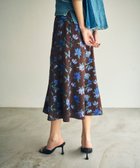 【グレース コンチネンタル/GRACE CONTINENTAL】のフラワー刺繍フレアスカート ブラウン|ID: prp329100004590709 ipo3291000000032575535