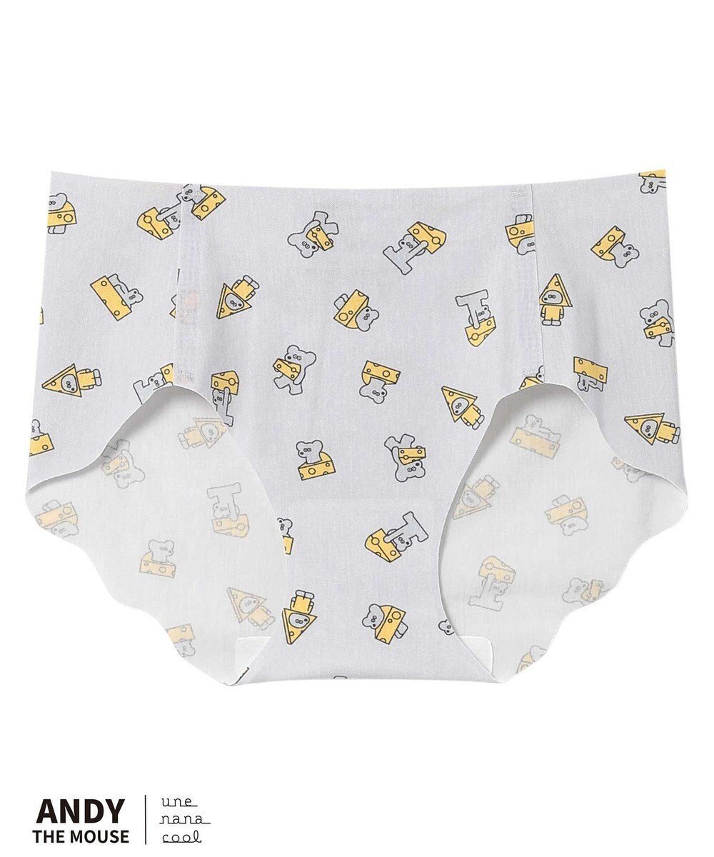 【ウンナナクール/une nana cool】のMADE WITH ねずみのANDY【綿混】フラット仕上げショーツ インテリア・キッズ・メンズ・レディースファッション・服の通販 founy(ファニー) 　ファッション　Fashion　レディースファッション　Ladies' Fashion Online　アンダー　Under　イラスト　Illustration　グラフィック　Graphic　ショーツ　Shorts　ニューヨーク　New York　フラット　Flat　プリント　Print　ミラノ　Milan　卒業式　Graduation Ceremony　GY|ID: prp329100004590722 ipo3291000000032575724