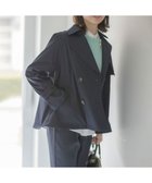 【組曲/KUMIKYOKU】の【WEB限定】コットンライクツイル ショートトレンチコート ネイビー系|ID: prp329100004590729 ipo3291000000035911475