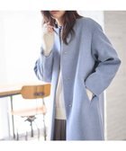 【エニィファム/any FAM】の【防風裏地】カシミヤブレンドコート ブルー|ID: prp329100004590735 ipo3291000000032575972