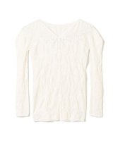 【チャコット/Chacott】の【ノーソーイングニット】シアー2wayVネックニットトップ 人気、トレンドファッション・服の通販 founy(ファニー) ファッション Fashion レディースファッション Ladies' Fashion Online トップス・カットソー Tops/Tshirt ニット Knit Tops Vネック V-Neck コンパクト Compact シアー Sheer ストレッチ Stretch 長袖 Long Sleeve バレエ Ballet フィット Fit モダン Modern ヨガ Yoga レギンス Leggings レーシー Lacey レース Race ワーク Work おすすめ Recommend |ID:prp329100004590772