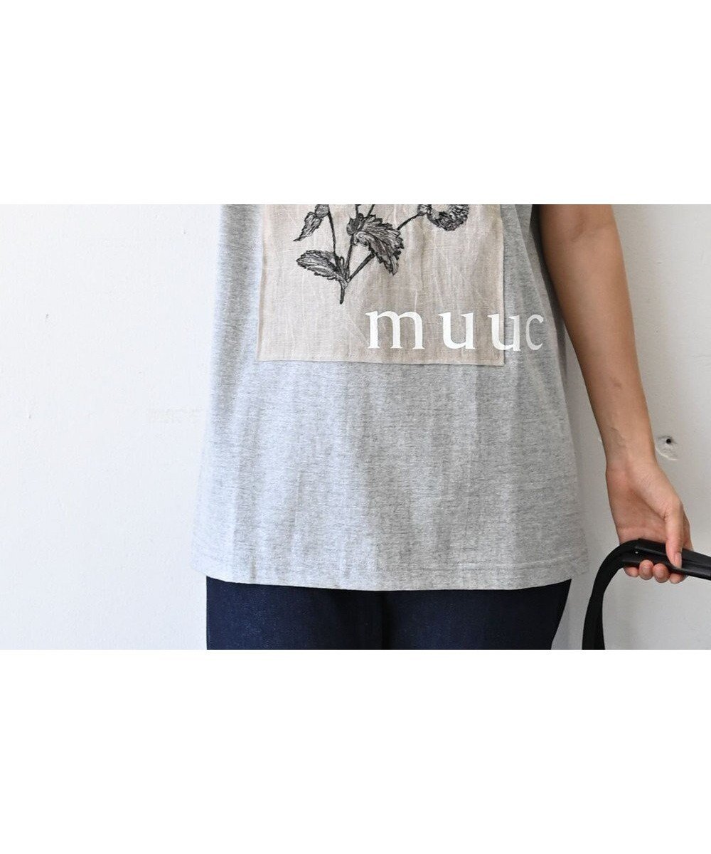 【ムーク/muuc】の〈コットン100% 透けにくい厚みの6.2オンス〉ポピー花刺繍の Tシャツ インテリア・キッズ・メンズ・レディースファッション・服の通販 founy(ファニー) 　ファッション　Fashion　レディースファッション　Ladies' Fashion Online　トップス・カットソー　Tops/Tshirt　シャツ/ブラウス　Shirts/Blouses　ロング / Tシャツ　T-Shirts　カットソー　Cut and Sewn　カットソー　Cut And Sew　キャンバス　Canvas　クラシック　Classic　シルク　Silk　定番　Standard　手編み　Hand Knitting　パターン　Pattern　プリント　Print　A/W・秋冬　Aw・Autumn/Winter・Fw・Fall-Winter　S/S・春夏　Ss・Spring/Summer　再入荷　Restock/Back In Stock/Re Arrival　夏　Summer　グレー|ID: prp329100004590799 ipo3291000000032577028