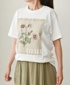 【ムーク/muuc】の〈コットン100% 透けにくい厚みの6.2オンス〉ポピー花刺繍の Tシャツ ホワイト|ID: prp329100004590799 ipo3291000000033160574