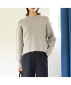 【アンフィーロ 自由区/UNFILO】の【WEB&一部店舗限定】洗える へアリースウェット クルーネックニット グレー|ID: prp329100004590836 ipo3291000000032577633