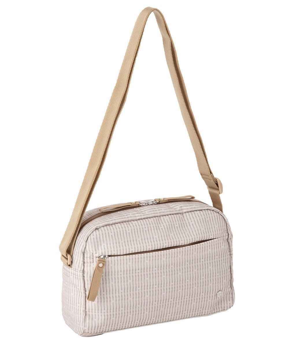【エースバッグズアンドラゲッジ/ACE BAGS & LUGGAGE】のhiromichi nakano フェズリ ショルダーバッグ 17521 ヒロミチナカノ インテリア・キッズ・メンズ・レディースファッション・服の通販 founy(ファニー) 　ファッション　Fashion　レディースファッション　Fashion for Women　軽量　Lightweight, Ultra Light　シンプル　Simple, Minimal　ストライプ　Stripe, Striped Pattern　スリム　Slim, Slim Fit　ドット　Polka Dot, Dot Pattern　定番　Standard, Basic Item　フラワー　Flower, Floral　プリント　Print, Printed Pattern　ポケット　Pocket, Pocket Detail　旅行　Travel　ベージュ(ドット)|ID: prp329100004590925 ipo3291000000033500402