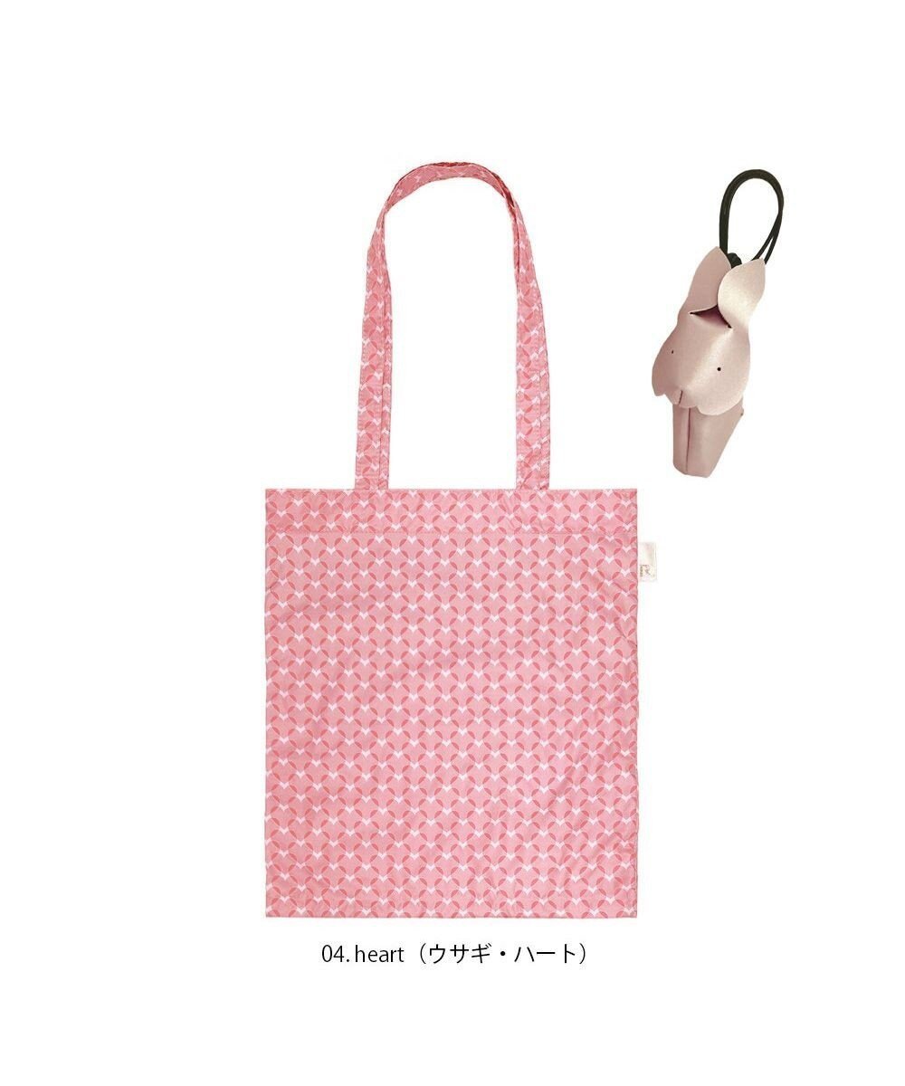 【ルートート/ROOTOTE】の1046【ゾウ・ウサギ】LT.チャーム&トート-B インテリア・キッズ・メンズ・レディースファッション・服の通販 founy(ファニー) 　ファッション　Fashion　レディースファッション　Ladies' Fashion Online　バッグ　Bag　カメラ　Camera　コンパクト　Compact　軽量　Lightweight　スマホ　Smartphone　チャーム　Charm　プリント　Print　ポケット　Pocket　ギフト プレゼント　Gift Present　04:ウサギ・ハート|ID: prp329100004590927 ipo3291000000032579186