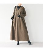 【クラフトスタンダードブティック/CRAFT STANDARD BOUTIQUE】の刺繍入りツイルVネックワンピース Khaki|ID: prp329100004590947 ipo3291000000033316019