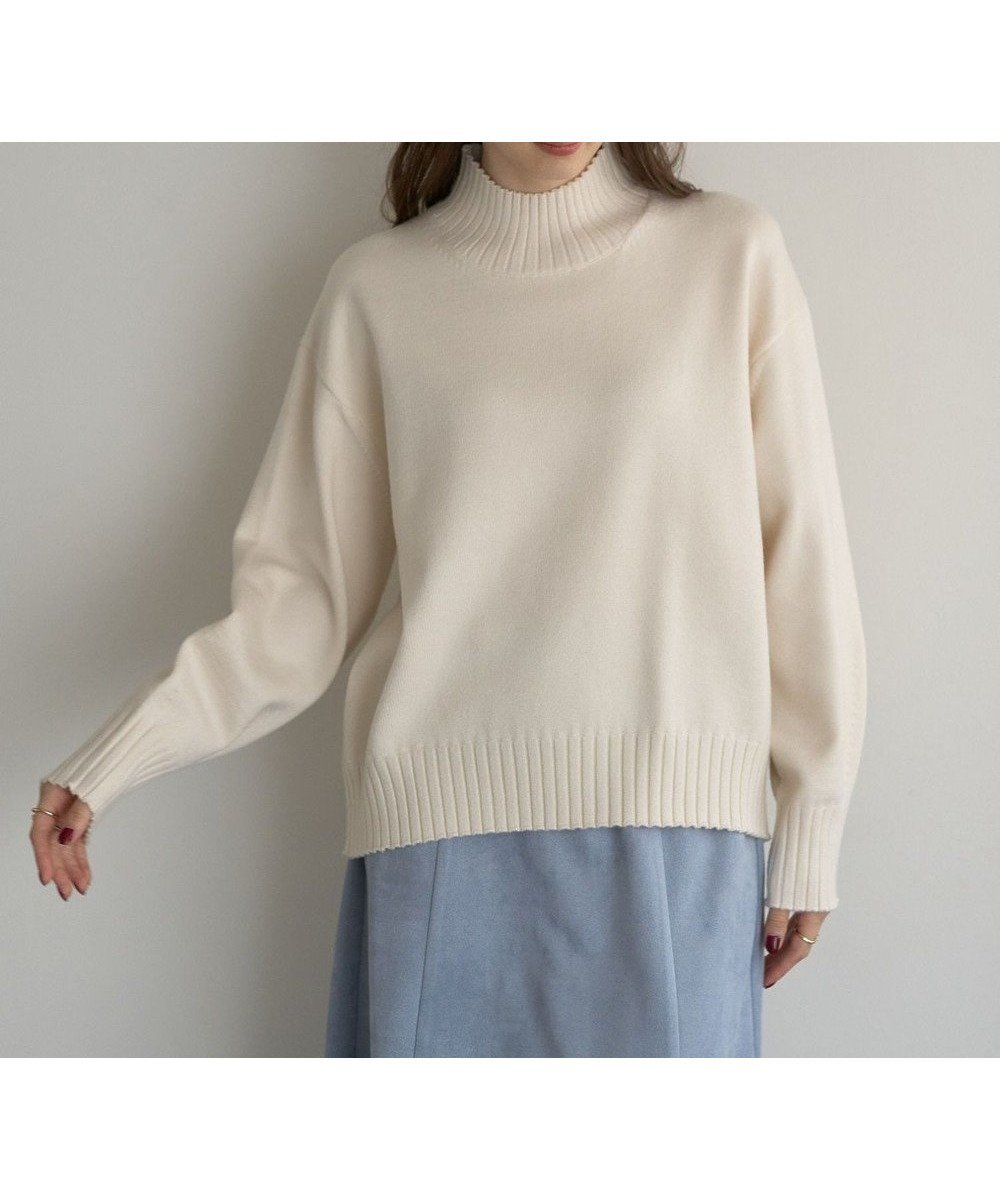 【イェッカ ヴェッカ/YECCA VECCA】のワイドリブニット インテリア・キッズ・メンズ・レディースファッション・服の通販 founy(ファニー) 　ファッション　Fashion　レディースファッション　Ladies' Fashion Online　トップス・カットソー　Tops/Tshirt　ニット　Knit Tops　シンプル　Simple　セーター　Sweater　ベーシック　Basic　ボトム　Bottom　ポケット　Pocket　ワイドリブ　Wide Rib　A/W・秋冬　Aw・Autumn/Winter・Fw・Fall-Winter　Ivory|ID: prp329100004590960 ipo3291000000032579936