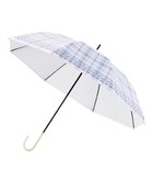 【ムーンバット/MOONBAT】のestaa 晴雨兼用 長傘 チェック 日傘 遮光 遮熱 UV ライトグレー|ID: prp329100004590972 ipo3291000000032580231