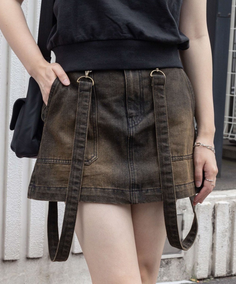 【ウィゴー/WEGO】のヴィンテージウォッシュサス付スカパン インテリア・キッズ・メンズ・レディースファッション・服の通販 founy(ファニー) 　ファッション　Fashion　レディースファッション　Ladies' Fashion Online　スカート　Skirt　ウォッシュ　Wash　春　Spring　カモフラージュ　Camouflage　サスペンダー　Suspenders　ショート　Short　スマホ　Smartphone　デニム　Denim　トレンド　Trend　ミニスカート　Mini Skirt　S/S・春夏　Ss・Spring/Summer　おすすめ　Recommend　夏　Summer　ブラック|ID: prp329100004590974 ipo3291000000032580260
