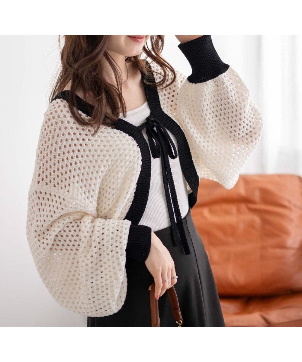 【ウィゴー/WEGO】の【紫外線対策/手洗い可】メッシュリボンボレロ インテリア・キッズ・メンズ・レディースファッション・服の通販 founy(ファニー) 　ファッション　Fashion　レディースファッション　Ladies' Fashion Online　トップス・カットソー　Tops/Tshirt　カーディガン　Cardigans　春　Spring　カーディガン　Cardigan　キャミ　Cami　グラフィック　Graphic　スマホ　Smartphone　スリーブ　Sleeve　タンク　Tank　デニム　Denim　トレンド　Trend　人気　Popularity　ボレロ　Bolero　ボーダー　Border　ミニスカート　Mini Skirt　メッシュ　Mesh　リボン　Ribbon　S/S・春夏　Ss・Spring/Summer　再入荷　Restock/Back In Stock/Re Arrival　おすすめ　Recommend　夏　Summer　ホワイト|ID: prp329100004591000 ipo3291000000032580935