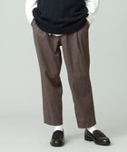 【ジェイプレスヨークストリート/J.PRESS YORK STREET】の【UNISEX】チェックテーパードパンツ ブラウン系3|ID: prp329100004591061 ipo3291000000032582219