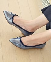 【ヌーベルローブオウ/nouvelleRobe Ou】の【本革・高反発・抗菌】Pointed ポインテッドトゥ メタリックバレエシューズ 人気、トレンドファッション・服の通販 founy(ファニー) ファッション Fashion レディースファッション Ladies' Fashion Online クッション Cushion 抗菌 Antibacterial シューズ Shoes バレエ Ballet フィット Fit フラット Flat NEW・新作・新着・新入荷 New Arrivals おすすめ Recommend |ID:prp329100004591072