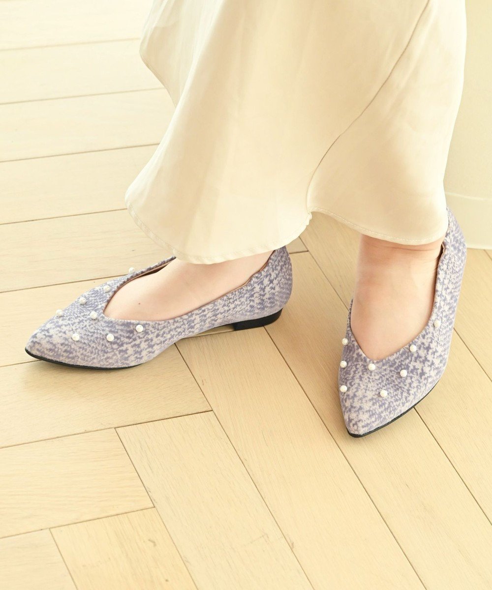 【ヌーベルローブオウ/nouvelleRobe Ou】の【本革・高反発・抗菌】Pearl decoration ポインテッドトゥパンプス インテリア・キッズ・メンズ・レディースファッション・服の通販 founy(ファニー) 　ファッション　Fashion　レディースファッション　Ladies' Fashion Online　クッション　Cushion　抗菌　Antibacterial　シューズ　Shoes　バレエ　Ballet　パール　Pearl　ファブリック　Fabric　フィット　Fit　フラット　Flat　A/W・秋冬　Aw・Autumn/Winter・Fw・Fall-Winter　S/S・春夏　Ss・Spring/Summer　NEW・新作・新着・新入荷　New Arrivals　おすすめ　Recommend　夏　Summer　エレガント 上品　Elegant　パープルファブリック|ID: prp329100004591073 ipo3291000000032672308