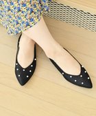 【ヌーベルローブオウ/nouvelleRobe Ou】の【本革・高反発】Pearl decoration ポインテッドトゥパンプス ブラックメタリック|ID: prp329100004591073 ipo3291000000033655940