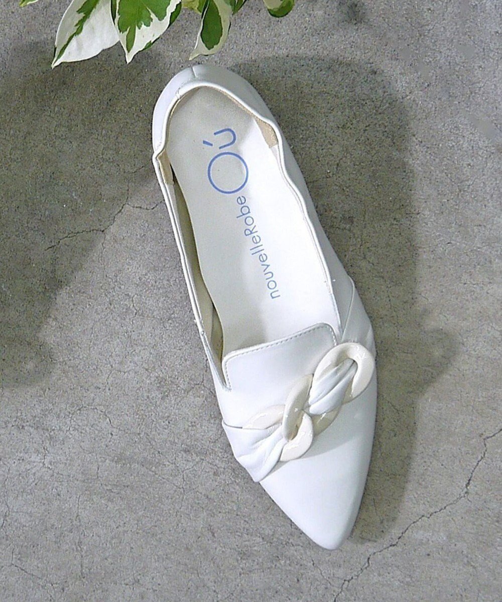 【ヌーベルローブオウ/nouvelleRobe Ou】の【本革・高反発】Big-Bit Slip-on ポインテッドトゥスリッポン インテリア・キッズ・メンズ・レディースファッション・服の通販 founy(ファニー) ファッション Fashion レディースファッション Fashion for Women クッション Cushion, Throw Pillow 抗菌 Antibacterial, Bacteria-Resistant シューズ Shoes, Footwear シンプル Simple, Minimal デニム Denim, Jeans Material トレンド Trend, Trending Now バレエ Ballet, Ballet Style ファブリック Fabric, Textile フィット Fit, Slim Fit フラット Flat, Flat Shoes A/W・秋冬 Autumn/Winter S/S・春夏 SS, Spring/Summer, Warm Season おすすめ Recommended / Our Picks 夏 Summer ホワイト|ID: prp329100004591074 ipo3291000000033655944