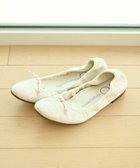 【ヌーベルローブオウ/nouvelleRobe Ou】の【本革・高反発】Round ラウンドトゥ 型押しバレエシューズ ホワイトクロコダイル|ID: prp329100004591075 ipo3291000000033655948