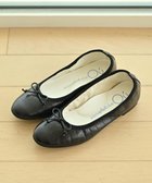 【ヌーベルローブオウ/nouvelleRobe Ou】の【本革・高反発】Round ラウンドトゥ 型押しバレエシューズ ブラックメッシュ|ID: prp329100004591075 ipo3291000000033655949