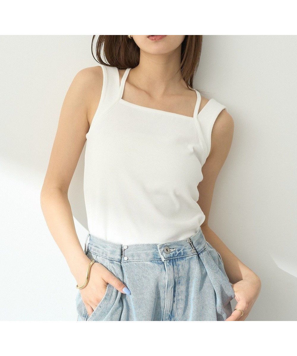【アースミュージックアンドエコロジー/earth music&ecology】のレイヤードカットタンクトップ 人気、トレンドファッション・服の通販 founy(ファニー) 　ファッション　Fashion　レディースファッション　Ladies' Fashion Online　トップス・カットソー　Tops/Tshirt　おすすめ　Recommend　インナー　Inner　キャミソール　Camisole　タンク　Tank　フィット　Fit　ポケット　Pocket　夏　Summer　春　Spring　S/S・春夏　Ss・Spring/Summer　 other-1|ID: prp329100004591085 ipo3291000000032670084