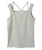 【アースミュージックアンドエコロジー/earth music&ecology】のレイヤードカットタンクトップ Light Gray|ID: prp329100004591085 ipo3291000000032670086