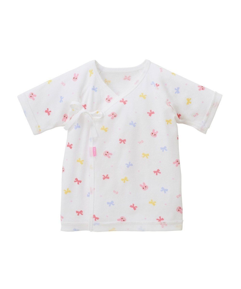 【ミキハウスホットビスケッツ/MIKI HOUSE HOT BISCUITS / KIDS】の【50-60cm】 フライス総柄短肌着 インテリア・キッズ・メンズ・レディースファッション・服の通販 founy(ファニー) 　ファッション　Fashion　キッズファッション　KIDS Children’s Clothing　ピンク|ID: prp329100004591290 ipo3291000000032587196