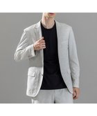 【ジョゼフ オム/JOSEPH HOMME / MEN】の新素材【通気性/接触冷感/ストレッチ/洗える】グリットタックジャージー / ストレッチジャケット ライトグレー系|ID: prp329100004591300 ipo3291000000032850486