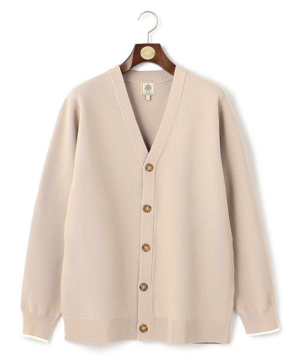 【ジェイ プレス/J.PRESS / MEN】の【WEB・一部店舗限定】カノコニット カーディガン インテリア・キッズ・メンズ・レディースファッション・服の通販 founy(ファニー) 　ファッション　Fashion　メンズファッション　Fashion for Men　トップス・カットソー　Cut & Sew Tops　ニット・セーター / 定番トップス　Knit Tops & Sweaters　カーディガン / 羽織り　Cardigans　インナー　Innerwear　春　Spring　カーディガン　Cardigan, Knitwear　軽量　Lightweight, Ultra Light　リラックス　Relax, Relaxed Fit　S/S・春夏　SS, Spring/Summer, Warm Season　再入荷　Restock / Back in Stock　夏　Summer　ベージュ系|ID: prp329100004591311 ipo3291000000032587336