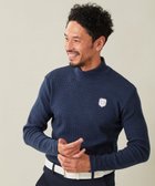【23区 ゴルフ/23区GOLF / MEN】の冬の定番トップス【MEN】【吸湿発熱】グランサーモワッフル モックネックシャツ ダルブルー系|ID: prp329100004591316 ipo3291000000032587395