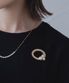 【ピッシェアンス/Pisceans】のツチメリング コットンパール ブローチ マットゴールド|ID: prp329100004591365 ipo3291000000032588141