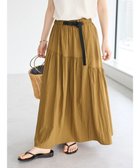 【クラフトスタンダードブティック/CRAFT STANDARD BOUTIQUE】のガチャベルトティアードスカート Brown|ID: prp329100004591373 ipo3291000000034250866