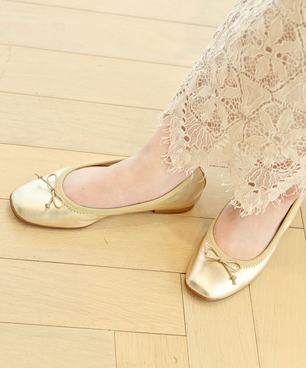【ヌーベルローブオウ/nouvelleRobe Ou】の【本革・高反発】Square スクエアトゥ メタリックバレエシューズ インテリア・キッズ・メンズ・レディースファッション・服の通販 founy(ファニー) ファッション Fashion レディースファッション Fashion for Women クッション Cushion, Throw Pillow 抗菌 Antibacterial, Bacteria-Resistant シューズ Shoes, Footwear スクエア Square, Square Shape バレエ Ballet, Ballet Style フィット Fit, Slim Fit フラット Flat, Flat Shoes メッシュ Mesh, Net Fabric おすすめ Recommended / Our Picks ライトゴールド|ID: prp329100004591388 ipo3291000000033655992