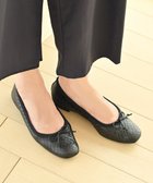 【ヌーベルローブオウ/nouvelleRobe Ou】の【本革・高反発・抗菌】Square スクエアトゥ メッシュバレエシューズ ブラックメッシュ|ID: prp329100004591389 ipo3291000000032672400