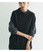 【クラフトスタンダードブティック/CRAFT STANDARD BOUTIQUE】のクルーネックニットベスト Black|ID: prp329100004591391 ipo3291000000032672410