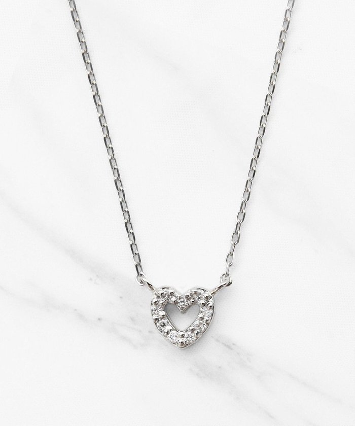 【トッカ/TOCCA】の【WEB限定】IN YOUR HEART NECKLACE プラチナ ダイヤモンド ネックレス インテリア・キッズ・メンズ・レディースファッション・服の通販 founy(ファニー) https://founy.com/ ファッション Fashion レディースファッション Fashion for Women ジュエリー Jewelry ネックレス Necklaces & Pendants アクセサリー Fashion Accessories シンプル Simple, Minimal ジュエリー Jewelry, Accessories ダイヤモンド Diamond, Brilliant Cut チェーン Chain, Chain Strap デコルテ Décolleté, Neckline ネックレス Necklace, Pendant Necklace ポーチ Pouch, Small Case モチーフ Motif, Design Theme おすすめ Recommended / Our Picks |ID: prp329100004591395 ipo3291000000032672435
