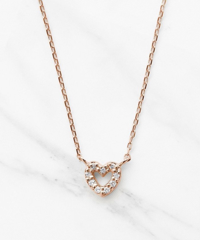 【トッカ/TOCCA】の【WEB限定】IN YOUR HEART NECKLACE K10 ダイヤモンド ネックレス インテリア・キッズ・メンズ・レディースファッション・服の通販 founy(ファニー) https://founy.com/ ファッション Fashion レディースファッション Fashion for Women ジュエリー Jewelry ネックレス Necklaces & Pendants アクセサリー Fashion Accessories シンプル Simple, Minimal ジュエリー Jewelry, Accessories ダイヤモンド Diamond, Brilliant Cut チェーン Chain, Chain Strap デコルテ Décolleté, Neckline ネックレス Necklace, Pendant Necklace ポーチ Pouch, Small Case モチーフ Motif, Design Theme おすすめ Recommended / Our Picks |ID: prp329100004591396 ipo3291000000032672441