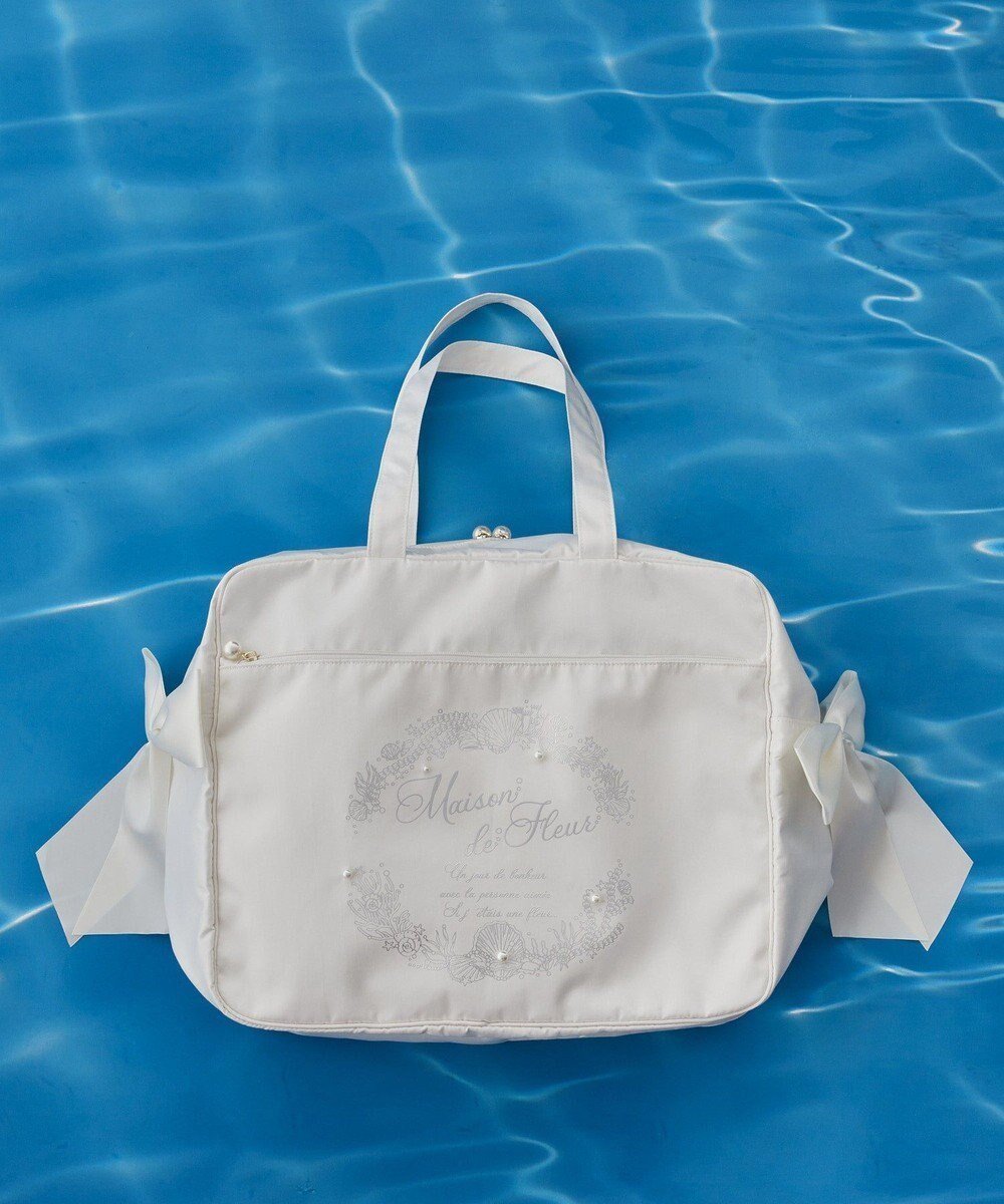 【メゾンドフルール/Maison de FLEUR】のシーシェルプリントキャリーオンバッグ 人気、トレンドファッション・服の通販 founy(ファニー) ファッション Fashion レディースファッション Fashion for Women バッグ Bags スーツケース キャリーケース Suitcase / Carry Case サテン Satin, Glossy Fabric ドッキング Docking, Mixed Material パール Pearl, Pearl Accent フレーム Frame, Outline プリント Print, Printed Pattern モチーフ Motif, Design Theme リボン Ribbon, Bow エレガント 上品 Elegant other-1|ID: prp329100004591401 ipo3291000000033656019