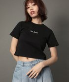 【グリーンパークス/Green Parks】のme Jane/ロゴコンパクトTシャツ Black|ID: prp329100004591412 ipo3291000000032672522
